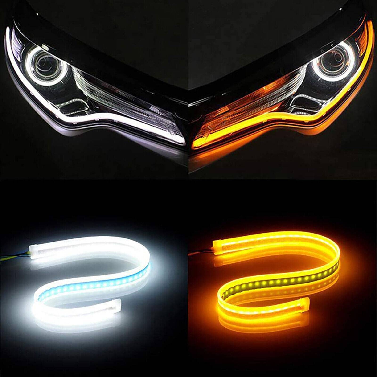 Bandes LED dynamiques 60cm - Feux de jour & clignotant voiture