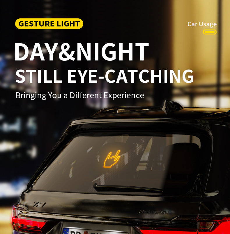 LED Finger Lights pour voiture – Lumière clignotante & signal gestuel