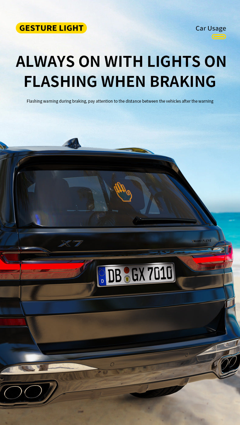 LED Finger Lights pour voiture – Lumière clignotante & signal gestuel