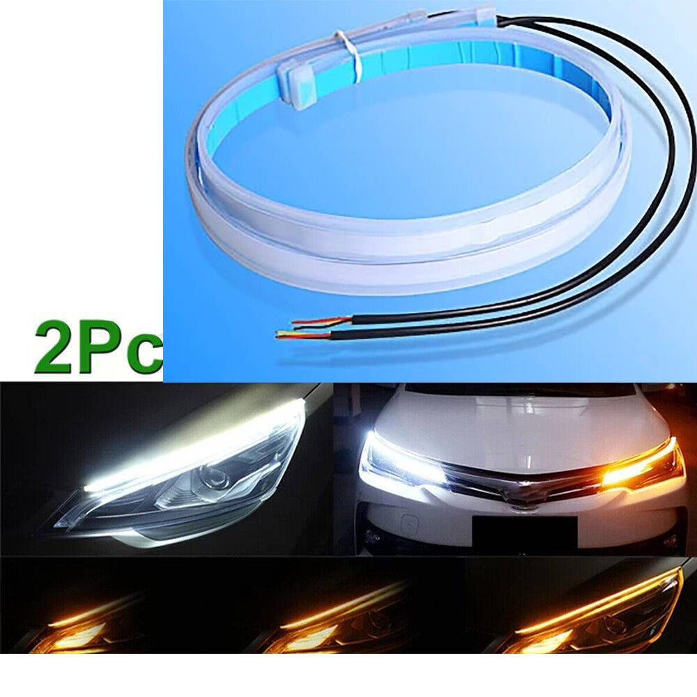 Bandes LED dynamiques 60cm - Feux de jour & clignotant voiture