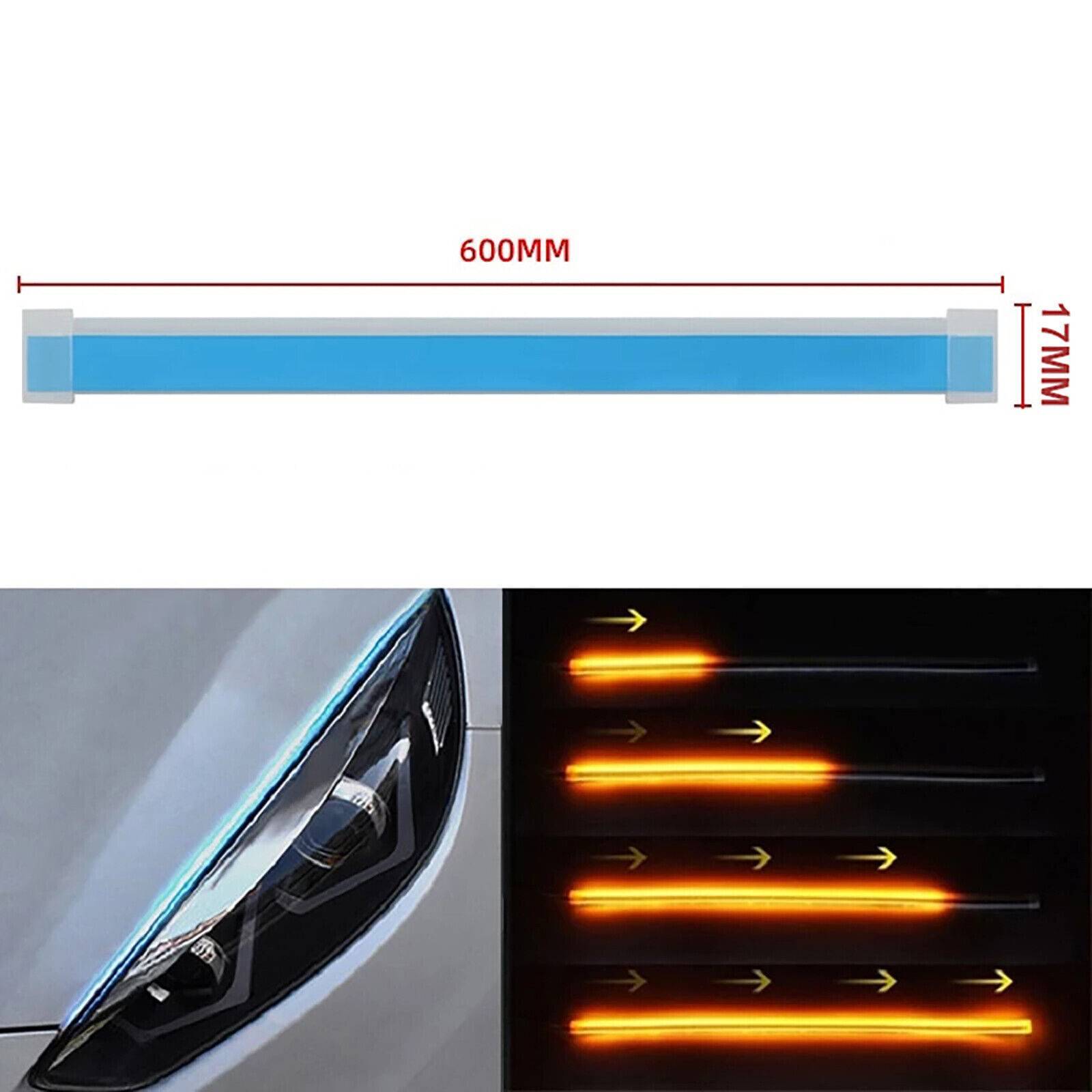 Bandes LED dynamiques 60cm - Feux de jour & clignotant voiture