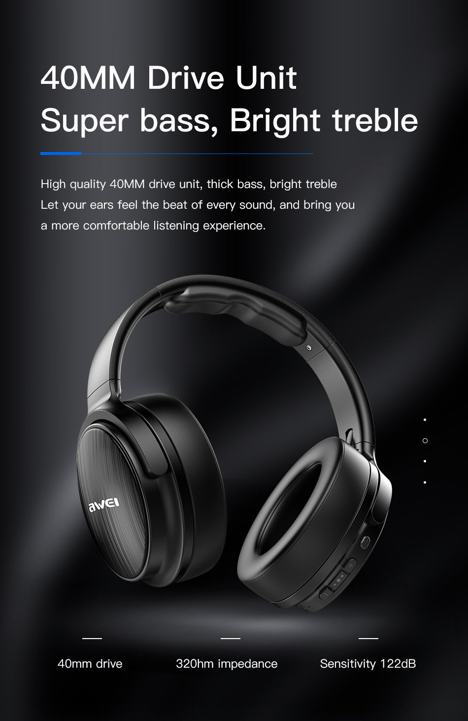 Casque Bluetooth AWEI – Confort & Son Haute Définition