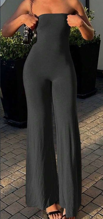 Combinaison bustier sans bretelles femme – simple & élégante