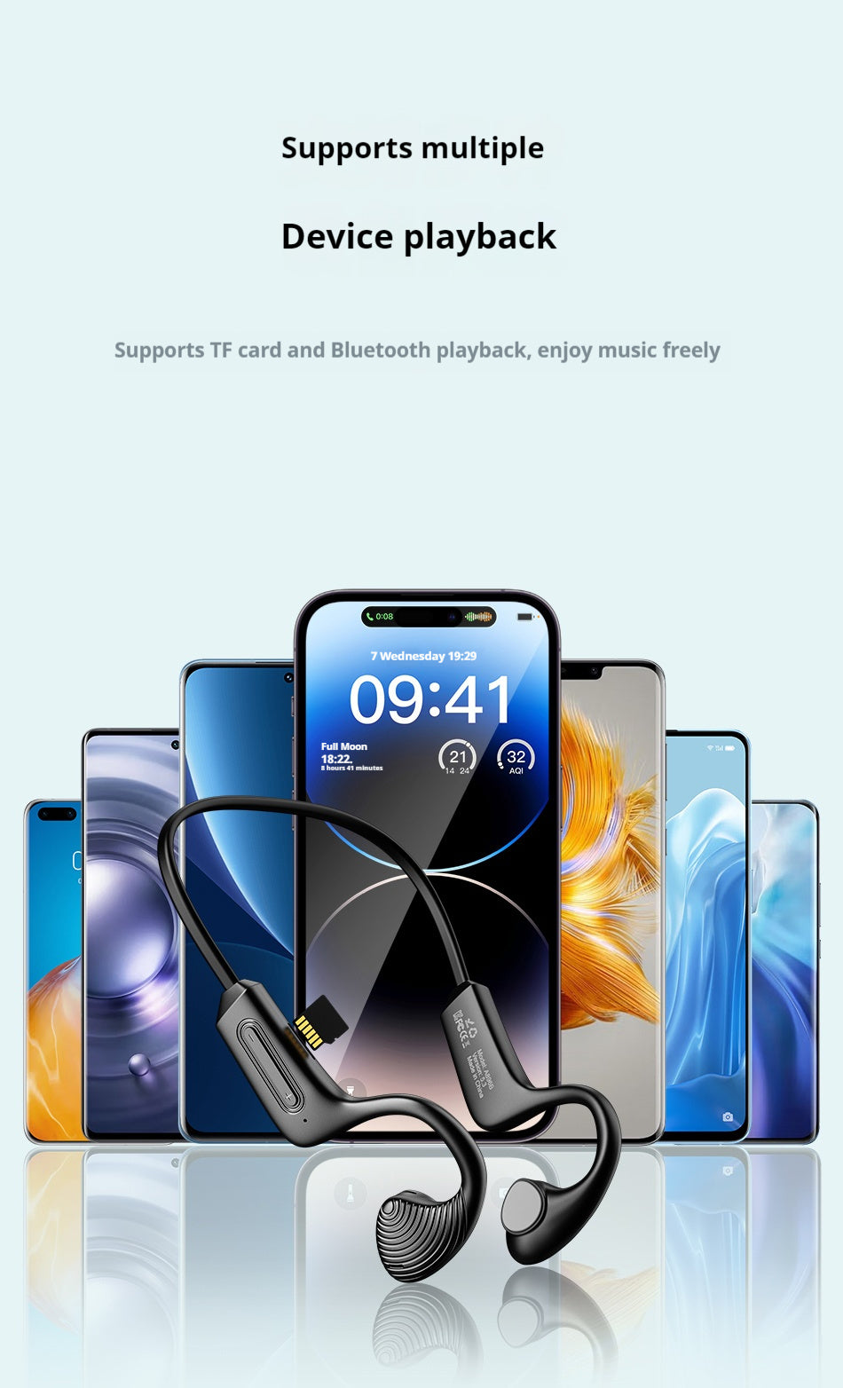 Casque Sport Bluetooth AWEI à Conduction Osseuse