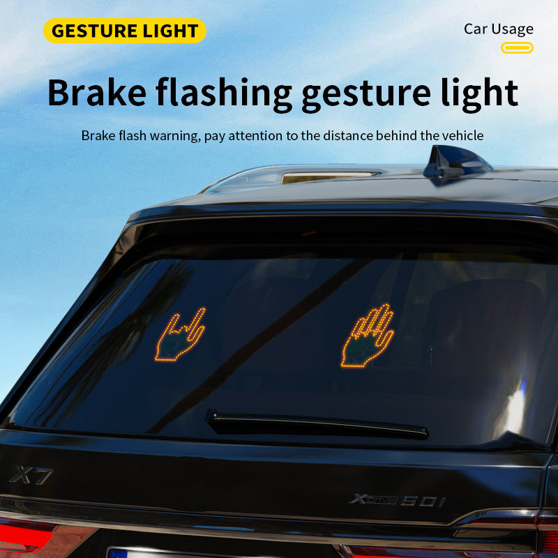 LED Finger Lights pour voiture – Lumière clignotante & signal gestuel