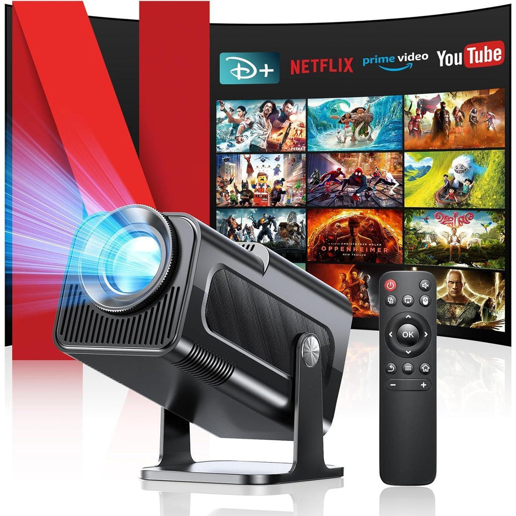 Mini Projector Portable Projector 4K Decoder - Bluethooth & Airplay