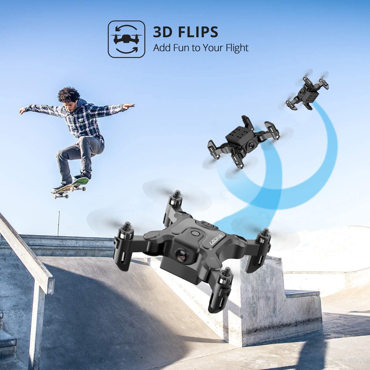 Mini Drone Selfie WiFi FPV – Caméra HD & Bras Pliables