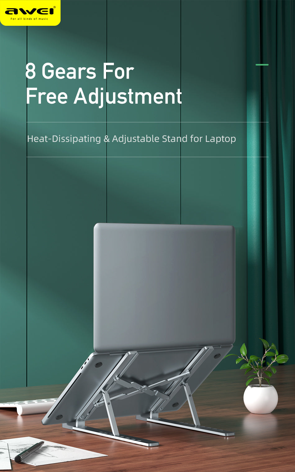 Support Ordinateur portable multifonction AWEI