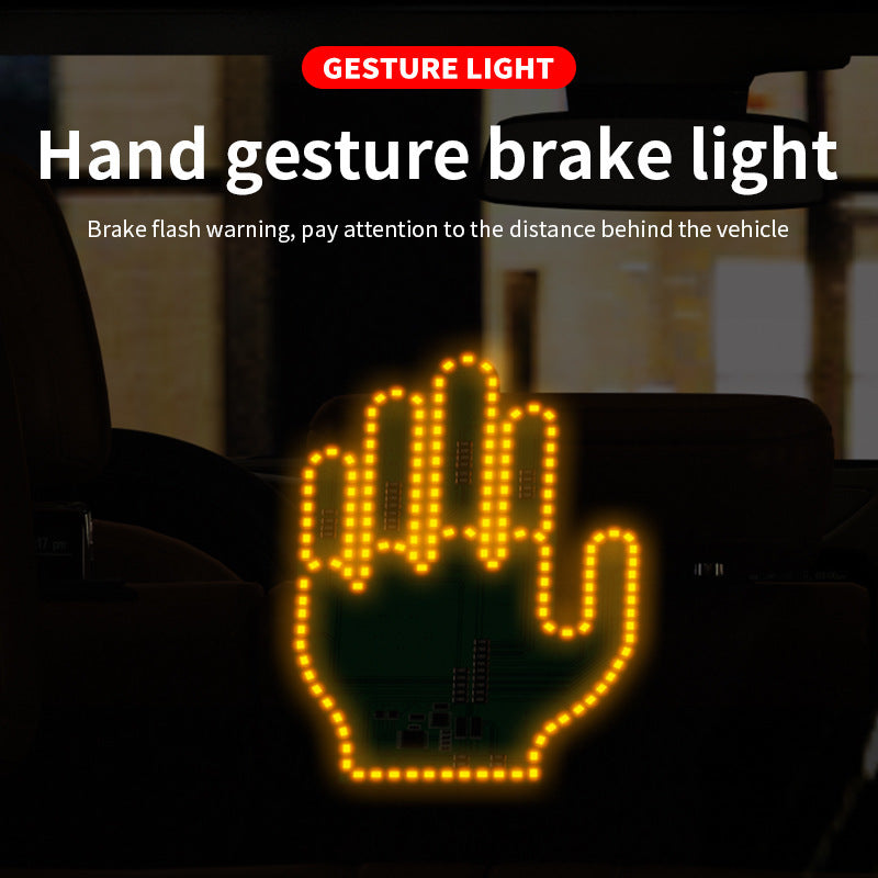 LED Finger Lights pour voiture – Lumière clignotante & signal gestuel